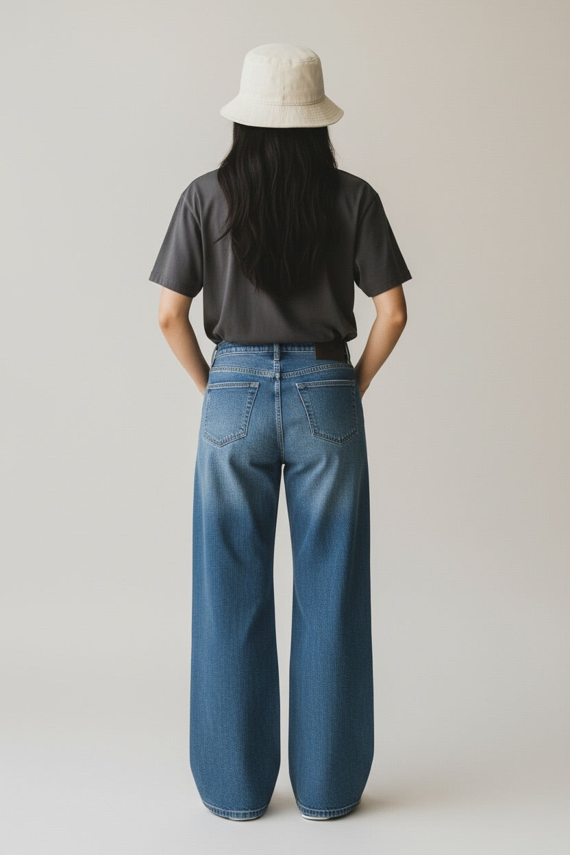 Hampton ワイドレッグジーンズ